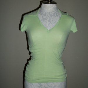 Aeropostale small light green polo EUC